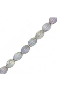 Czech Pinch beads 5x3mm Chalk white teracota copper 03000/15435